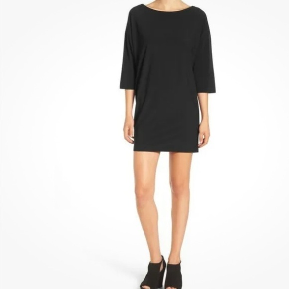 Leith Dresses & Skirts - Nordstrom Leith Mini Dress Black 3/4 Sleeve Size XS NWOT